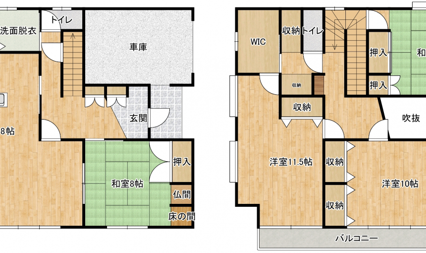 熊本市東区新外2丁目　2階建　4LDK