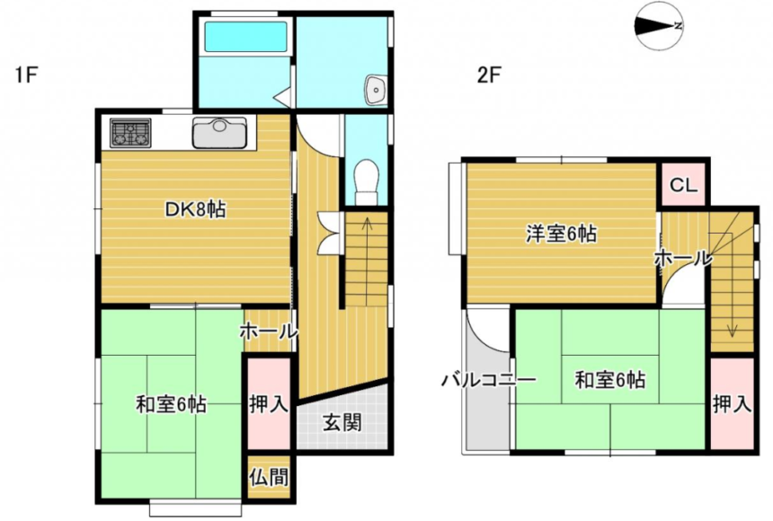 菊池郡大津町大字平川　中古戸建　2階建　3DK