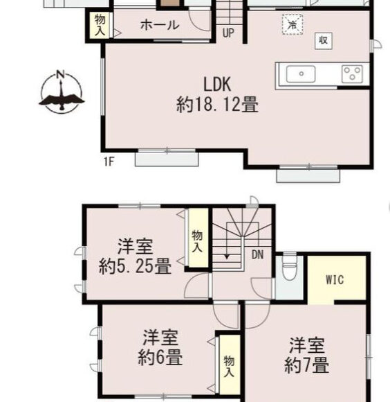 熊本市西区上代3丁目　 A号棟　2階建　3LDK