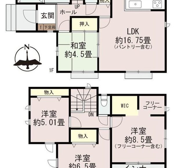 熊本市西区上代3丁目　 B号棟　2階建　4LDK