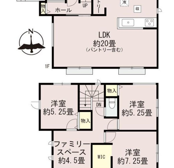 熊本市西区上代3丁目　 C号棟　2階建　3LDK+S
